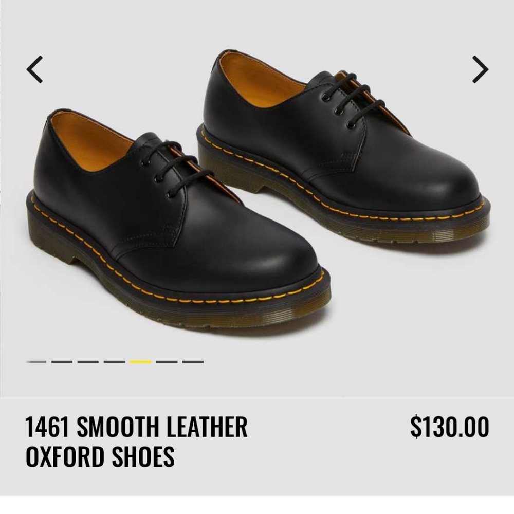 Dr. Martens Air Wair smooth leather Oxford shoes size 8.